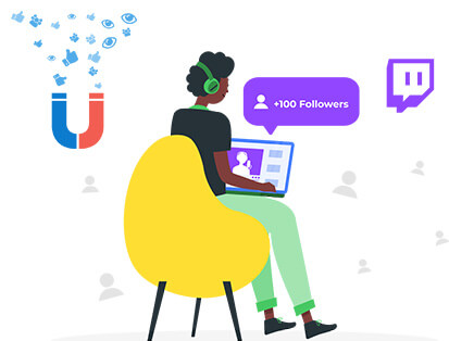 Buy Twitch followers from SocialsUp